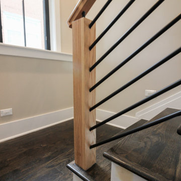 Project #69 | Contemporary Staircase with Horizontal Metal Rods