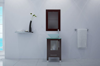 Bathroom - modern bathroom idea in Denver