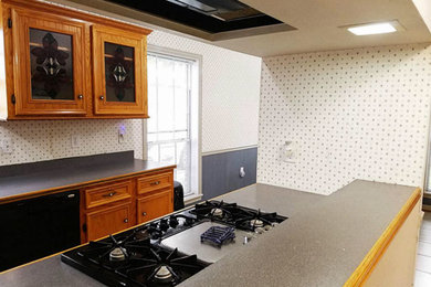 Elegant kitchen photo in Houston