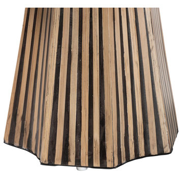 Lucy Two-Tone Bamboo End Table