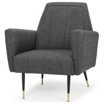 Nuevo Furniture Victor Occasional Chair in Dark Grey