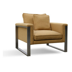 Boston Armchair- Mustard Camira Wool (Special Order) - Armchairs And Accent Chairs