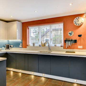 Contemporary German Kitchen in Barns Green, West Sussex