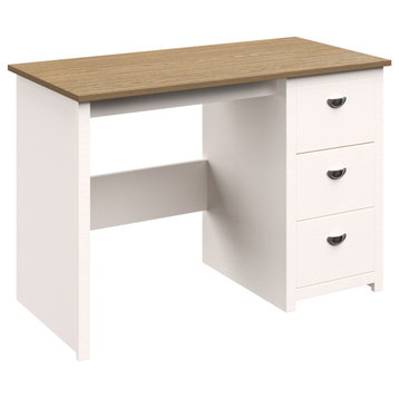 Traditional Desk, Attached 3-Drawer
