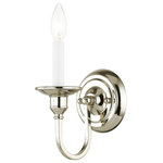 Livex Lighting - Cranford Wall Sconce, Polished Nickel - A beautiful squared arm in a polished nickel finish give this cranford wall sconce a transitional update to a traditional look.