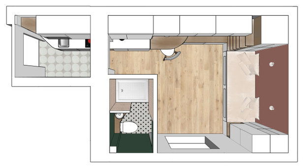 План этажа by Marie-Sophie Donnedieu - Architecture d'intérieur