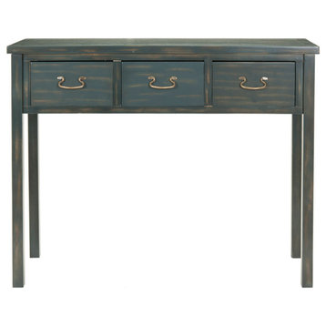Zola Console With Storage Drawers Dark Teal