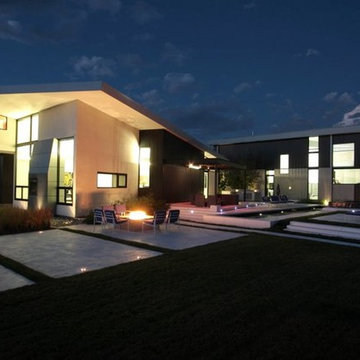 Classy, Modern Lap Pool & All Tile Raised Spa