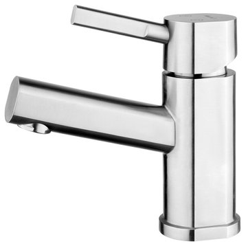 Whitehaus WHS0311-SB Waterhaus 1 Hole Lavatory Faucet - Brushed Stainless Steel