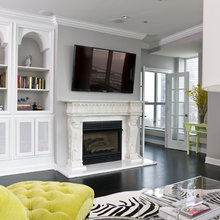 Tv over fireplace