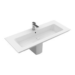 Legato Vanity Washbasin Angular White Alpin - Bathroom Fixtures
