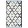 Safavieh Amherst Collection AMT412 Rug, Ivory/Navy, 3'x5'