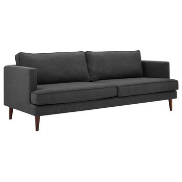 Admire Upholstered Fabric Sofa, Gray
