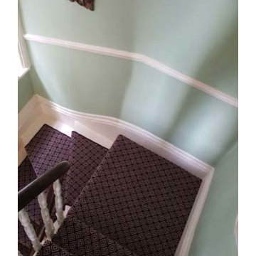 Quirky Carpet Installation to Stairs in Central London