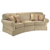 Corner Sofa w Semi-Attached Back (Fabric: Ebony)