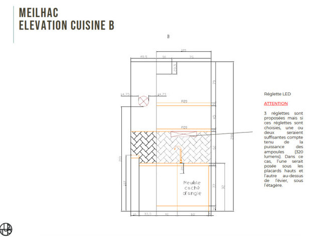Prospetto interno Avant/Après : Une mini-cuisine de 3M2 sait se faire désirer