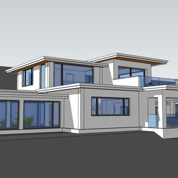 Zero Net Energy (ZNE) Contemporary new home