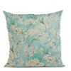 Spa Garden Cherry Blossoms Luxury Throw Pillow, Double sided 26"x26"