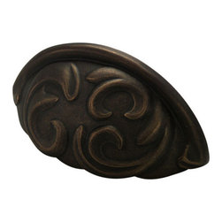 ARCADIA FORGED BRASS CUP PULL - Cabinet And Drawer Knobs