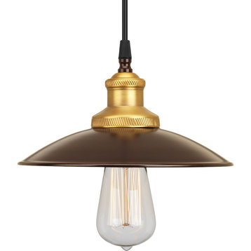 Progress Lighting 1-100W Medium Mini-Pendant, Antique Bronze