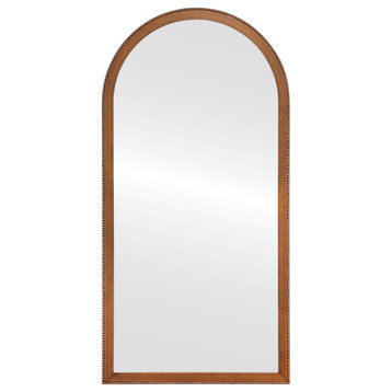 Vienne Framed Full Length Mirror, Crescent Cathedral, 23.4"x47.4", Autumn Bronze