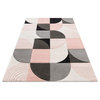 Well Woven Good Vibes Margot Contemporary Geometric Blush Pink 3'11"x5'3" Rug