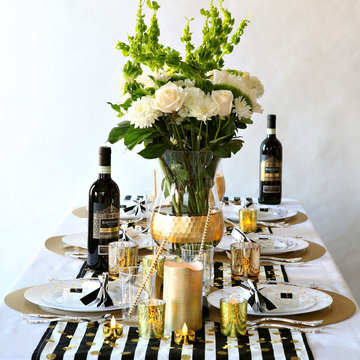 Florals + Flameless Lit Decor