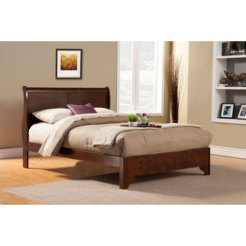 Emma Mason Signature Apollo East King Low Footboard Sleigh Bed in Cappuccino