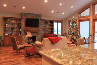 Living room - traditional living room idea in Other
