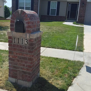 Brick and Stone Mailbox in O'fallon, Mo