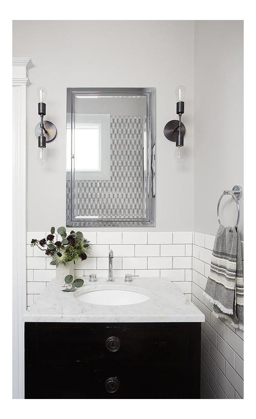 Exposed Bulb Bathroom Sconces