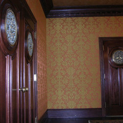 Dining room walls damask fabric. - Upholstery Fabric