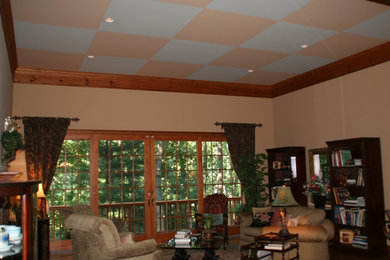 Elegant living room photo in Charlotte