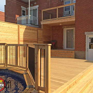 2-Level Western Red Cedar Deck and Fence