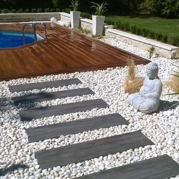 Aménagement d'un Bassin koi et d'une piscine O2pool
