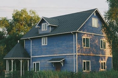シャーロットにあるコンテンポラリースタイルのおしゃれな家の外観の写真
