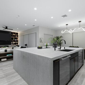 Innovative Design: Custom Entertainment & Fireplace Feature