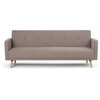 Courtney Transitional 82" Wide Sofa Bed, Mocha Linen Look Fabric
