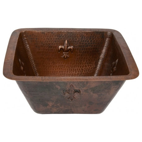 15" Square Copper Bar or Prep Sink