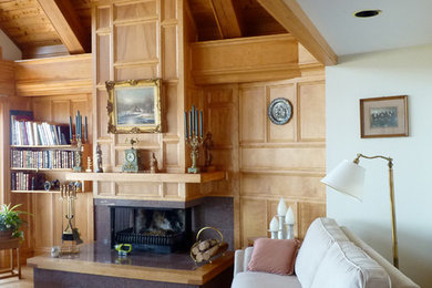 Example of a classic living room design in Other