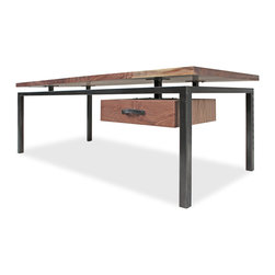 Floating Walnut Desk - Furniture