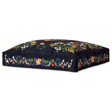 Loloi Polyester Floor Pillow With Black And Multi Finish FL02FP6000BLMLFL01