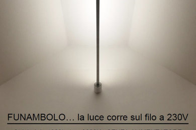 Funambolo...la luce corre sul filo a 230V