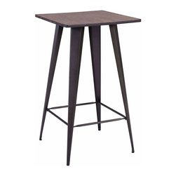 Zuo Modern Contemporary - Titus Stainless Steel Bar Table - Indoor Pub And Bistro Tables