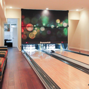 Basement Bowling Alley in Northern Virginia