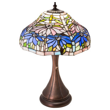 18 High Poinsettia Fluted Accent Lamp