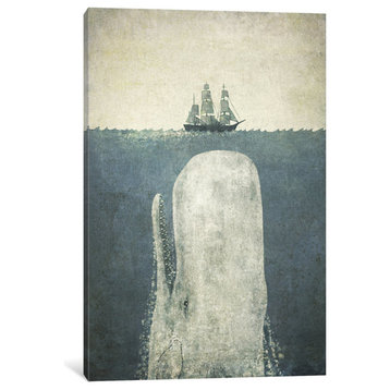 White Whale by Terry Fan Gallery-Wrapped Canvas Print 26x18x1.5