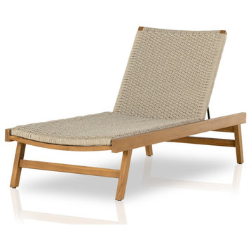 Delano Outdoor Chaise Lounge-Natural