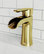 VIGO Paloma Single Hole Bathroom Sink Faucet, Matte Gold
