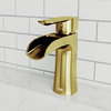 VIGO Paloma Single Hole Bathroom Sink Faucet, Matte Gold